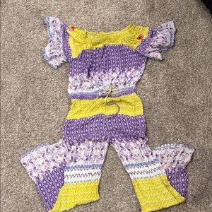 RAGA Purple and Yellow Jumpsuit